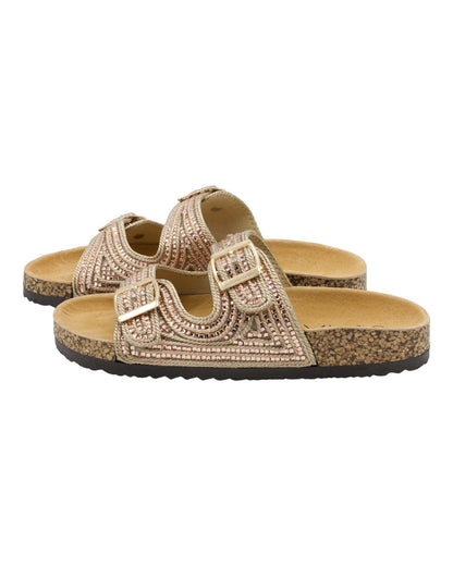 SANDALIAS DE MUJER STAY 19-2006 EN ORO