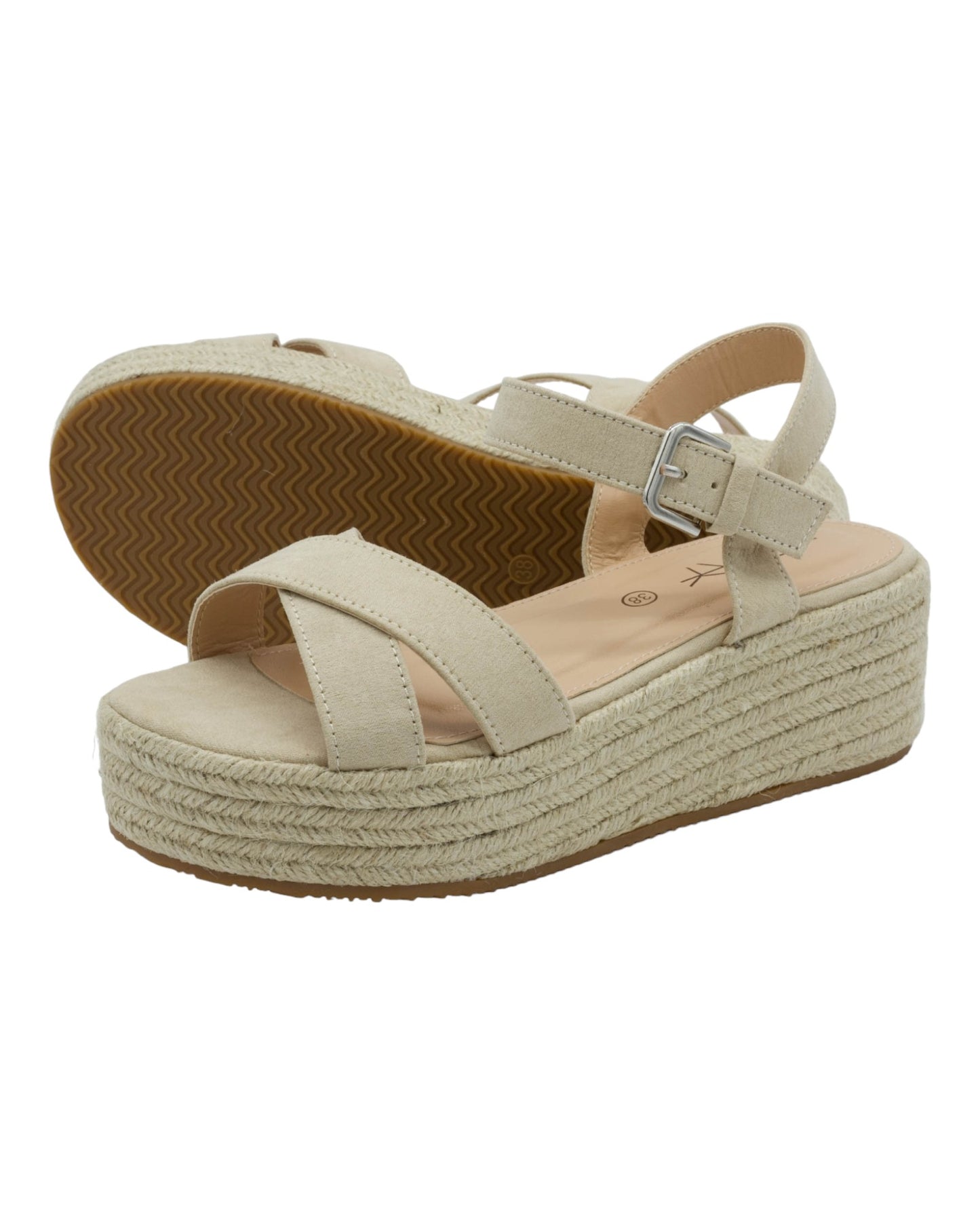 SANDALIAS DE MUJER STAY 65-689 EN BEIGE