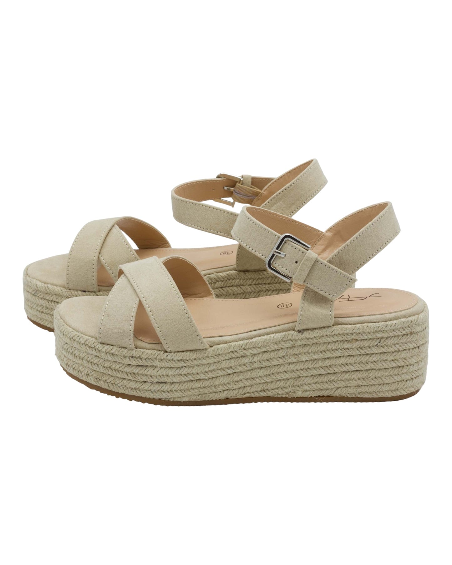 SANDALIAS DE MUJER STAY 65-689 EN BEIGE