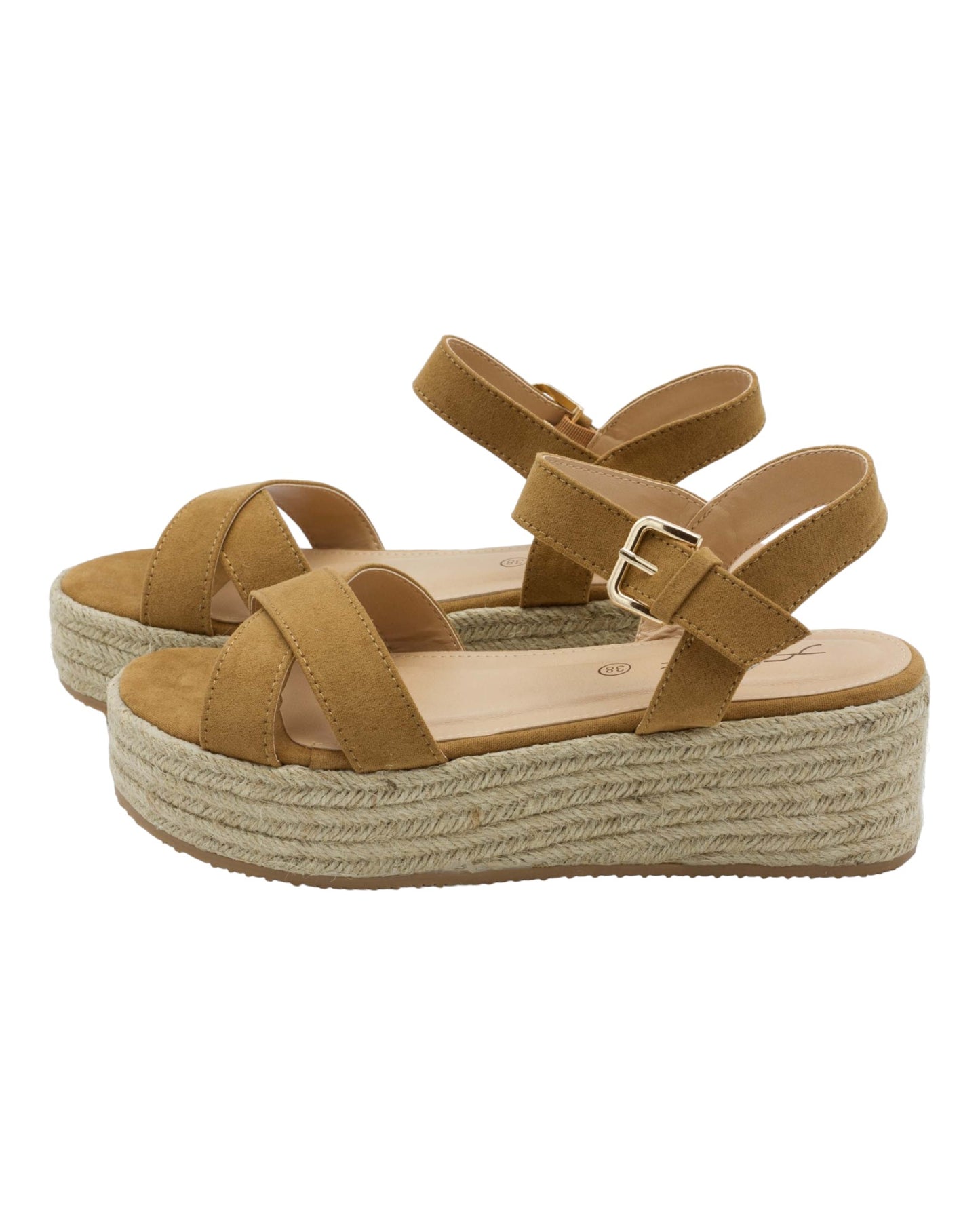 SANDALIAS DE MUJER STAY 65-689 EN CAMEL