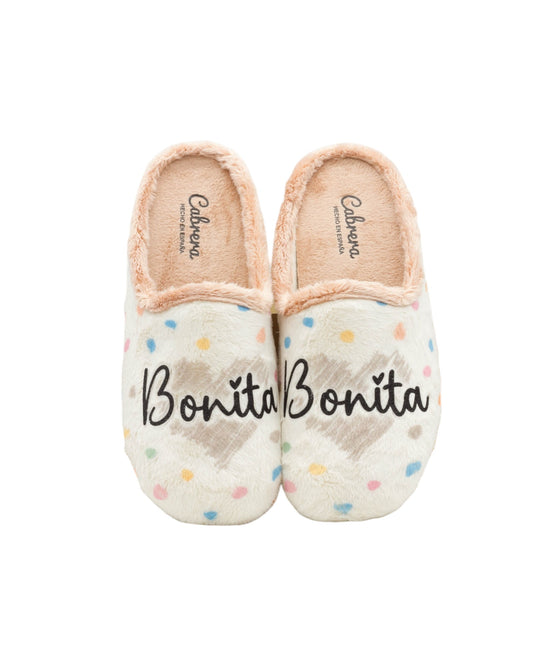 ZAPATILLAS DE ESTAR POR CASA DE MUJER CABRERA 3182 EN BEIGE