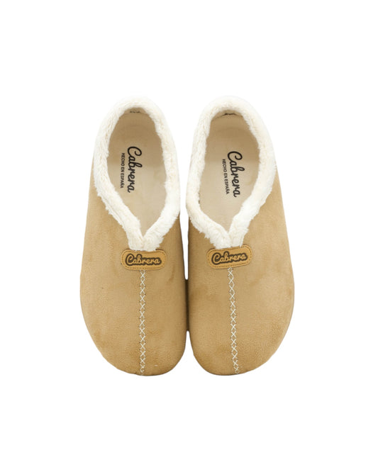 ZAPATILLAS DE ESTAR POR CASA DE MUJER CABRERA 3002 EN CAMEL