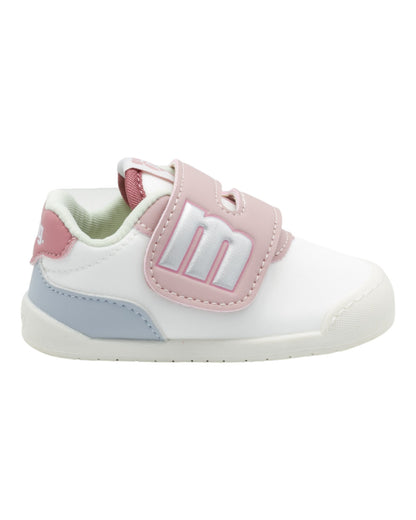 ZAPATILLAS DE NIÑO MUSTANG 48909 EN BLANCO-ROSA