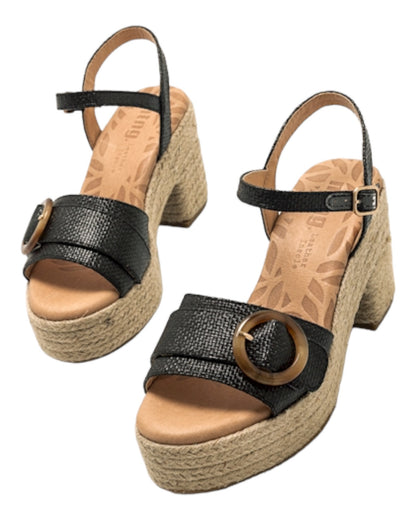 SANDALIAS DE MUJER MUSTANG 59607 EN NEGRO