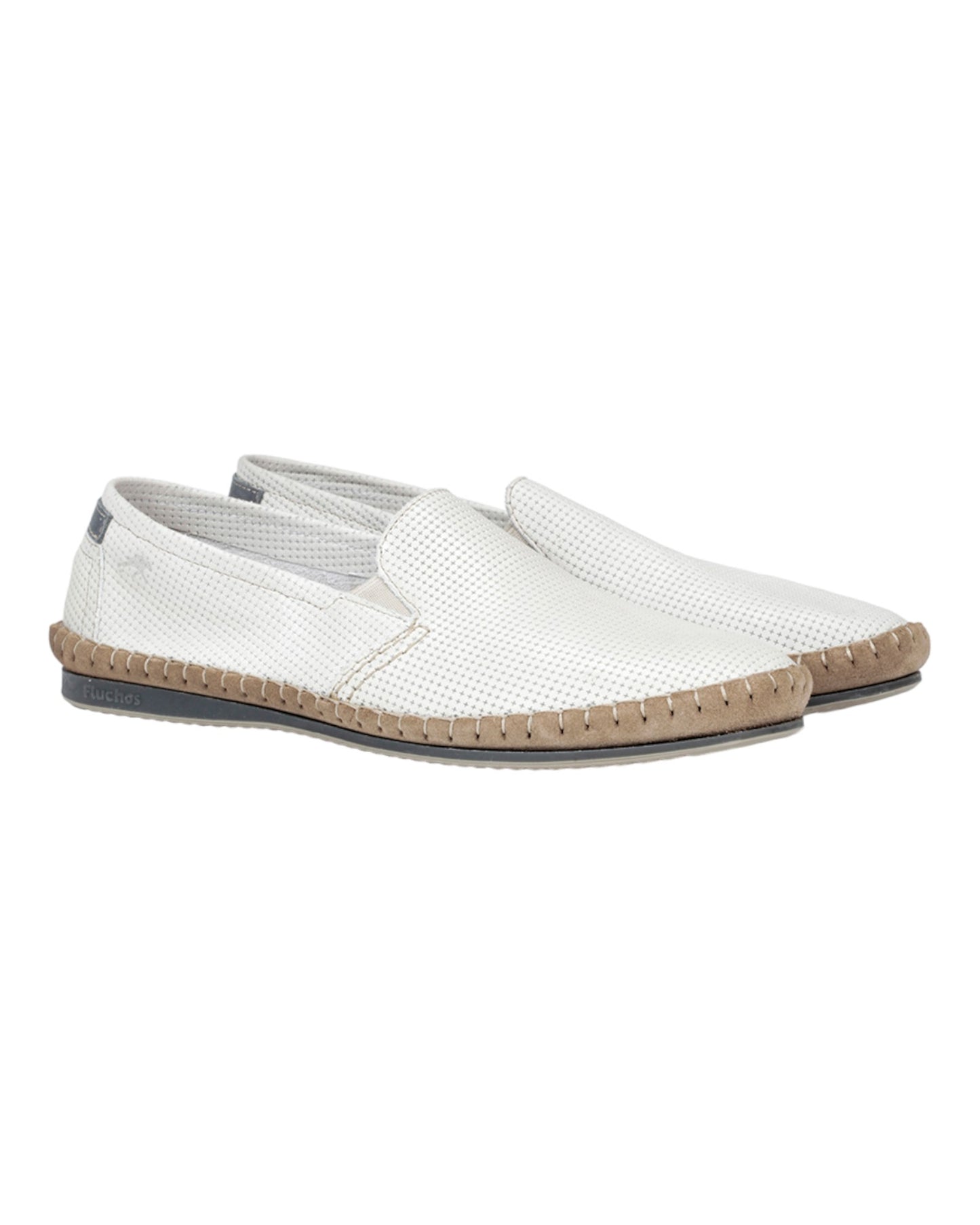 ZAPATOS DE HOMBRE FLUCHOS 8674 EN BLANCO