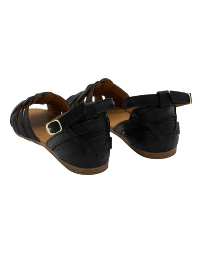 SANDALIAS DE MUJER TOP3 SR24495 EN NEGRO