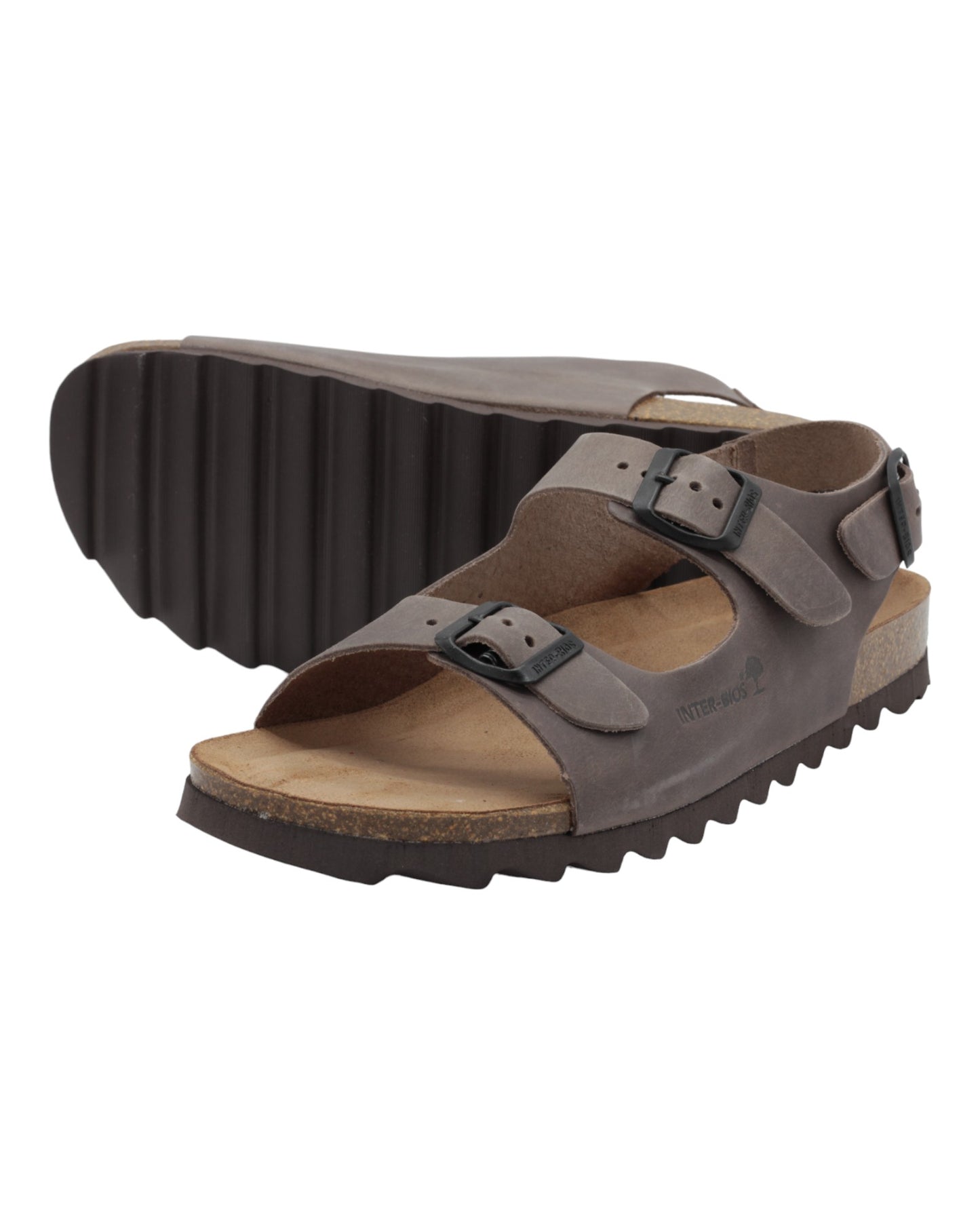 SANDALIAS DE HOMBRE INTER-BIOS 9567-SM EN TAUPE