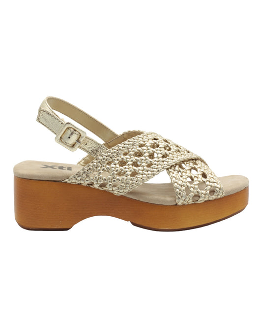 SANDALIAS DE MUJER XTI 143357 EN ORO