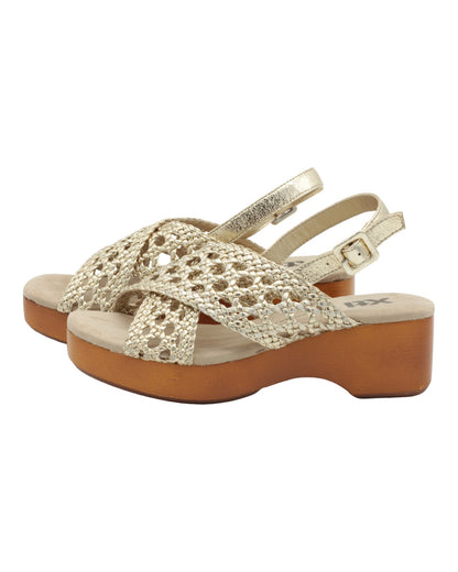 SANDALIAS DE MUJER XTI 143357 EN ORO
