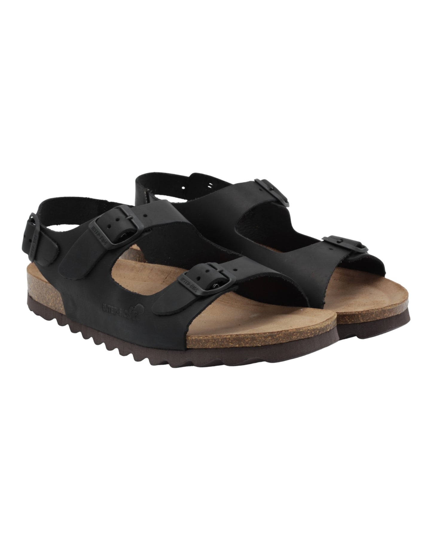 SANDALIAS DE HOMBRE INTER-BIOS 9567-SM EN NEGRO