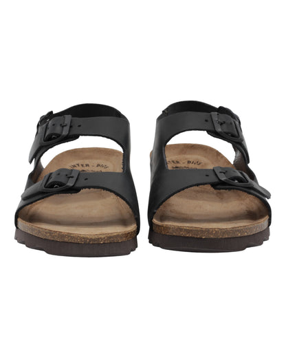 SANDALIAS DE HOMBRE INTER-BIOS 9567-SM EN NEGRO