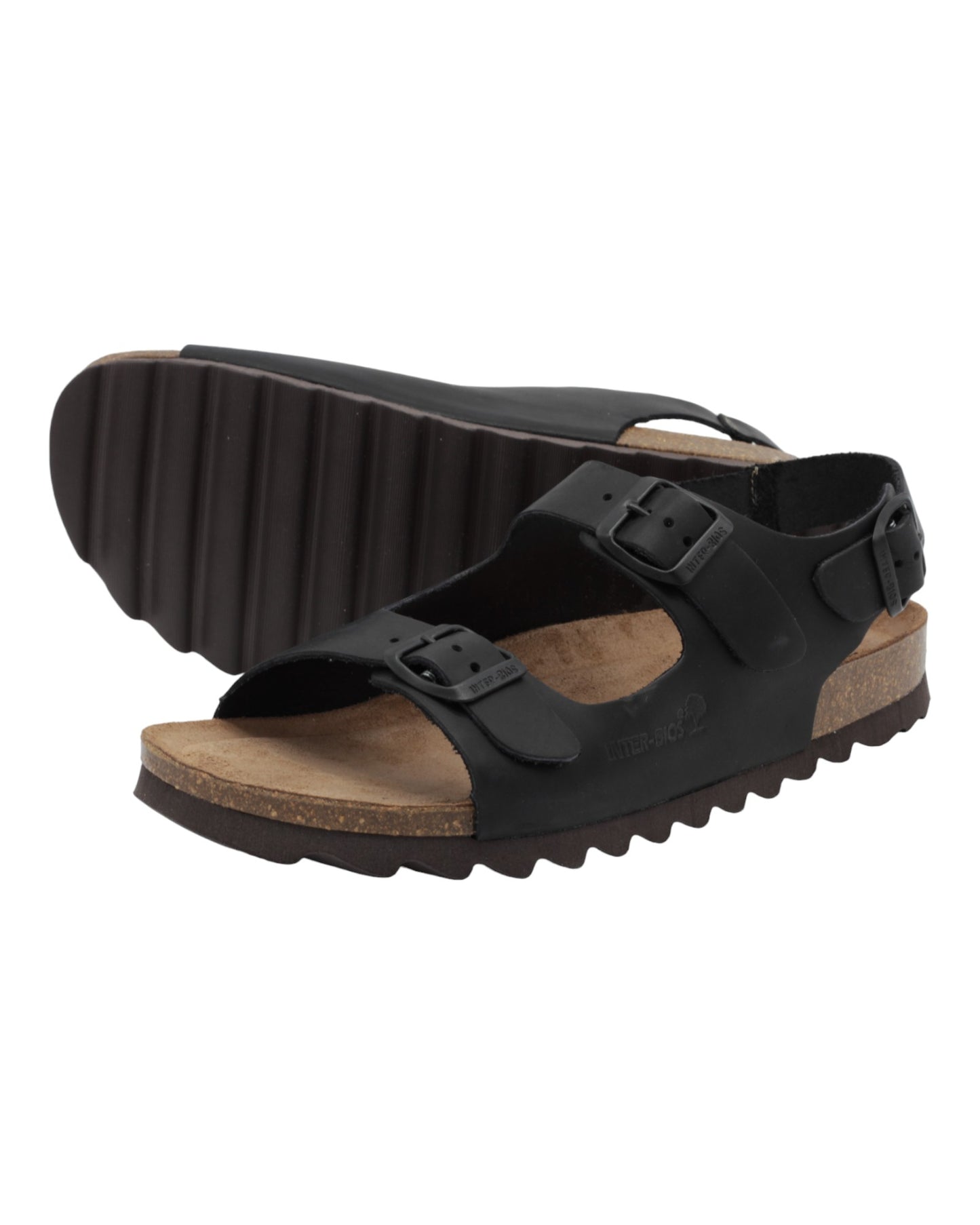 SANDALIAS DE HOMBRE INTER-BIOS 9567-SM EN NEGRO