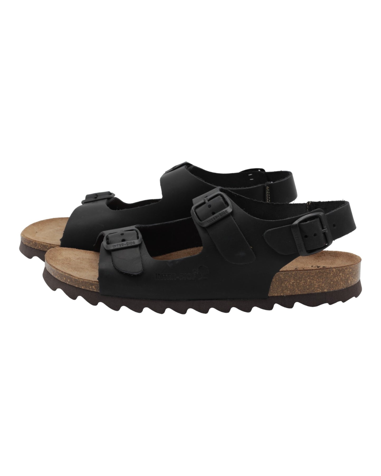 SANDALIAS DE HOMBRE INTER-BIOS 9567-SM EN NEGRO