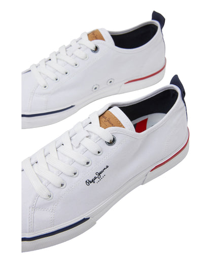 DEPORTIVOS DE HOMBRE PEPE JEANS KENTON SMART M PMS30811 EN BLANCO