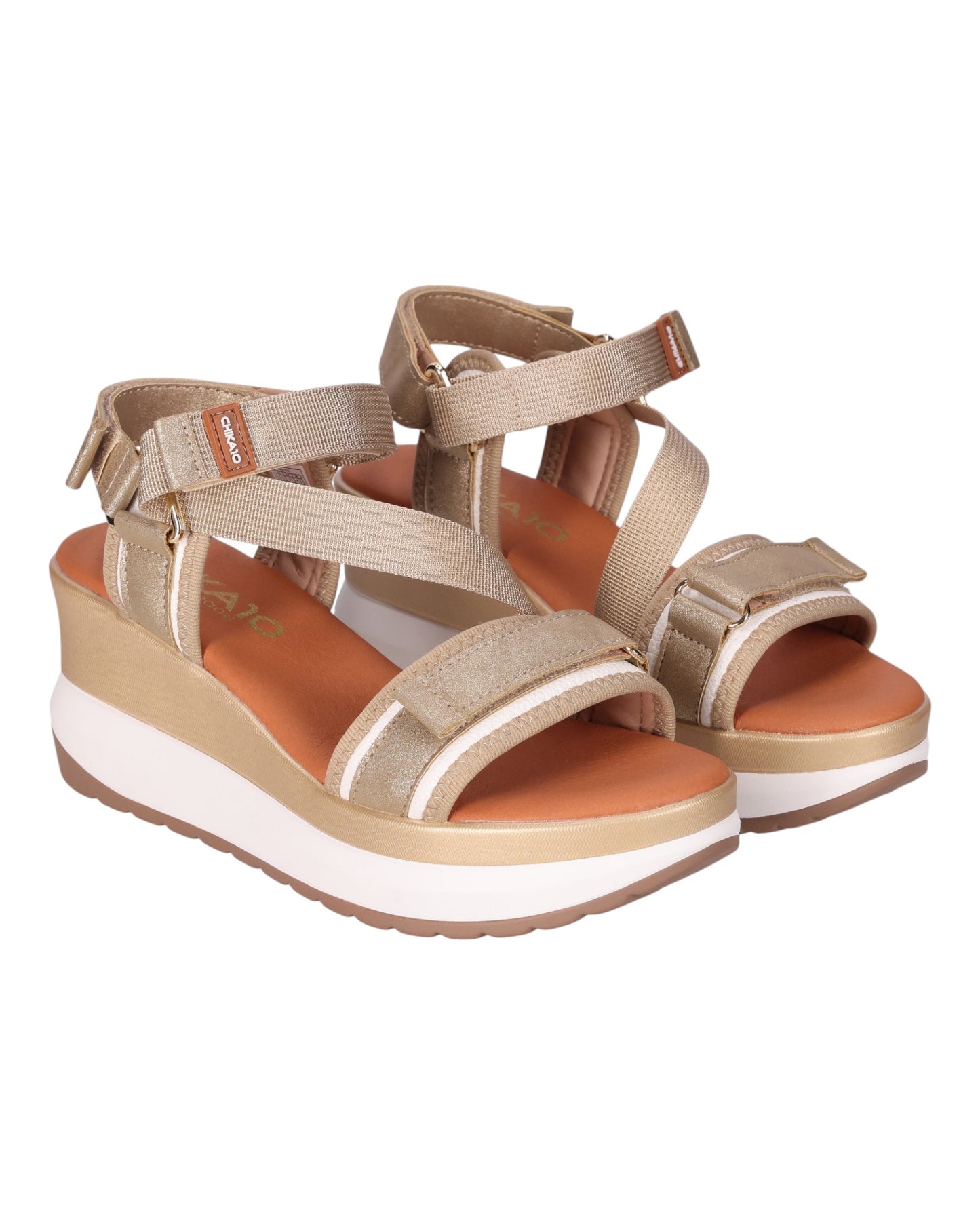SANDALIAS DE MUJER CHIKA10 ROCO 07 EN ORO