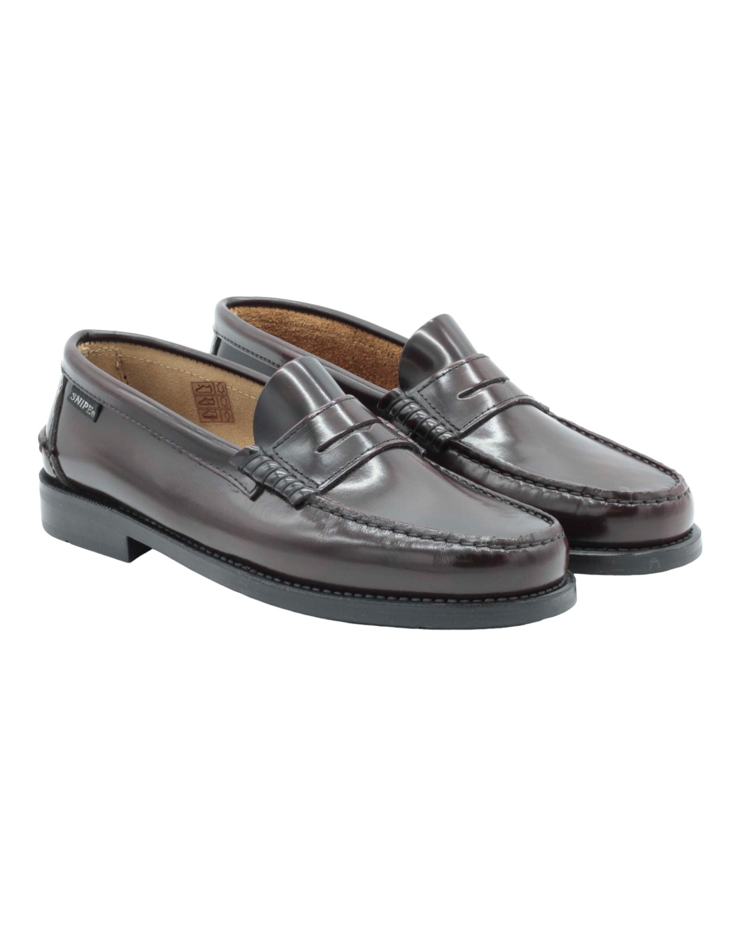 SNIPE 11016 MEN'S SHOES IN BURGUNDY